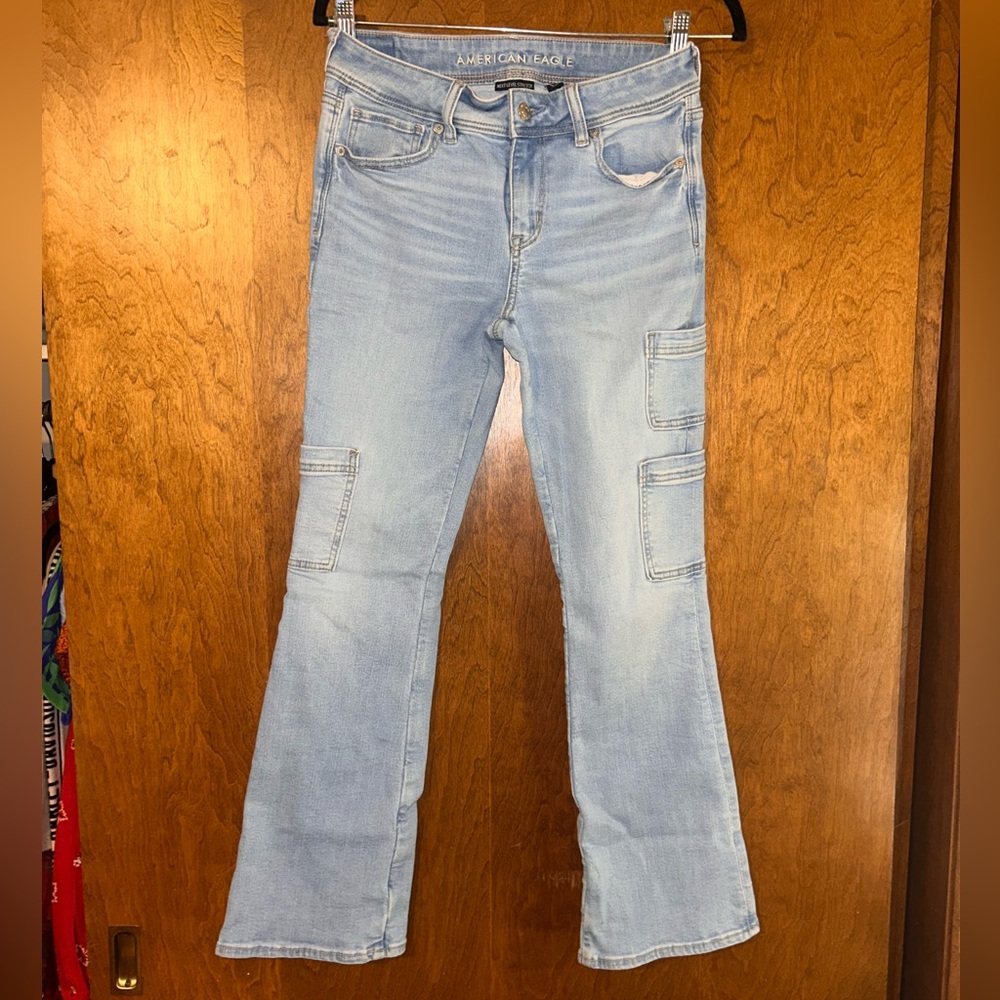 American Eagle Outfitters Women's Light Wash Flare Jeans